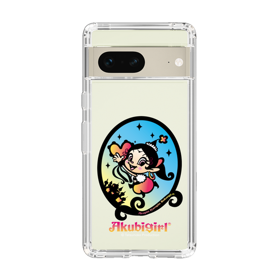 スリムプロテクションケース［ アクビガール - オーバル ］