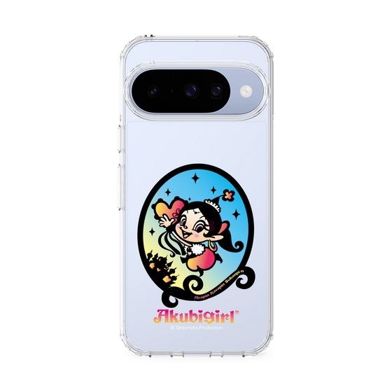スリムプロテクションケース［ アクビガール - オーバル ］