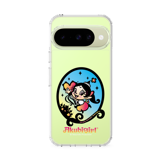 スリムプロテクションケース［ アクビガール - オーバル ］