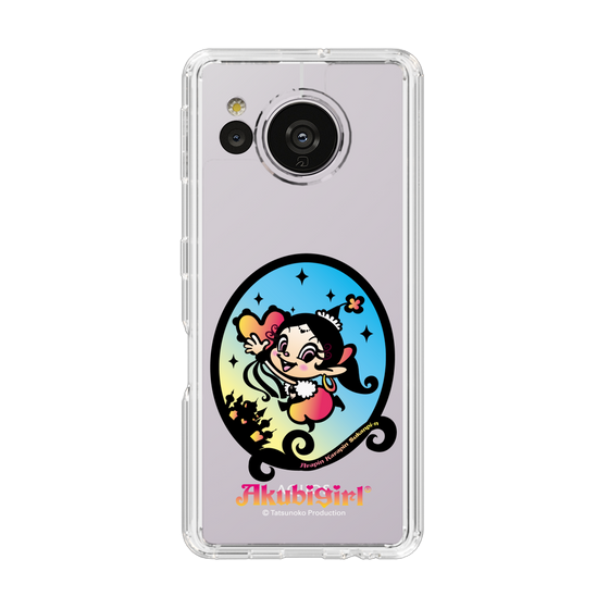 スリムプロテクションケース［ アクビガール - オーバル ］