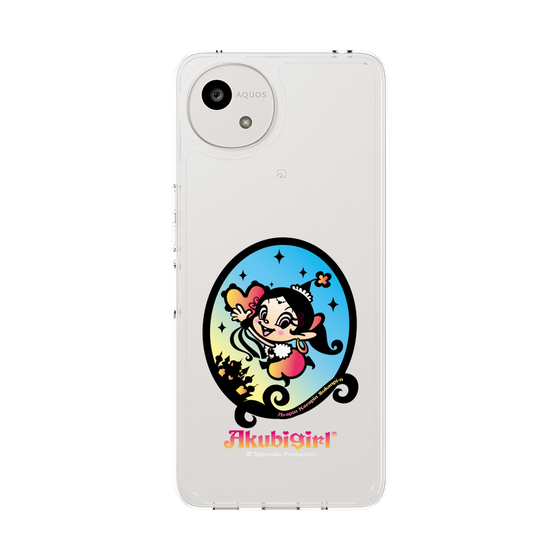 スリムプロテクションケース［ アクビガール - オーバル ］