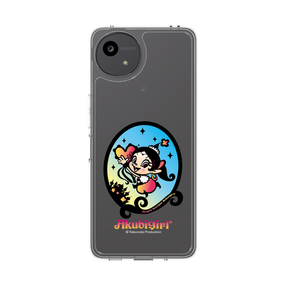 スリムプロテクションケース［ アクビガール - オーバル ］