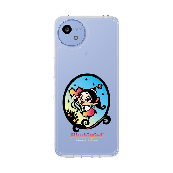 スリムプロテクションケース［ アクビガール - オーバル ］