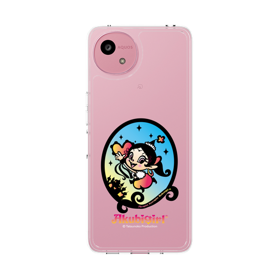 スリムプロテクションケース［ アクビガール - オーバル ］