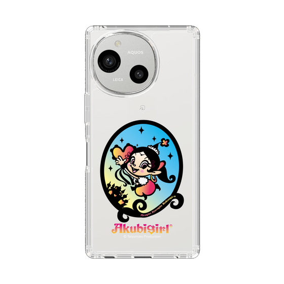 スリムプロテクションケース［ アクビガール - オーバル ］