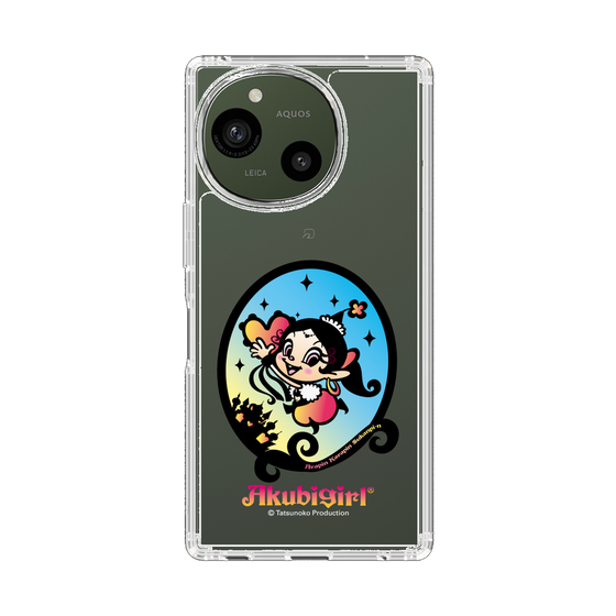 スリムプロテクションケース［ アクビガール - オーバル ］