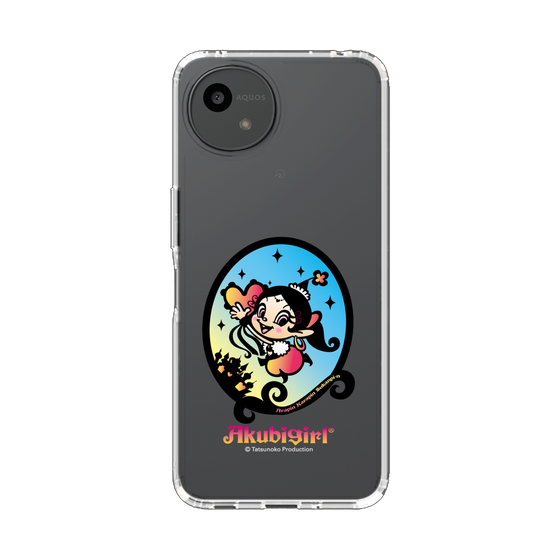 スリムプロテクションケース［ アクビガール - オーバル ］