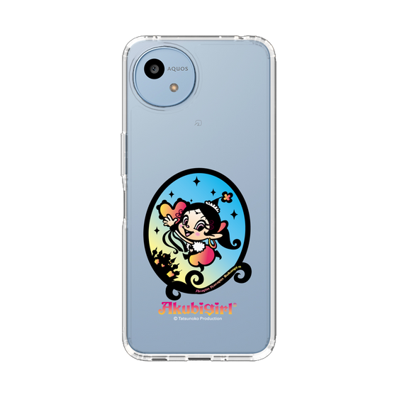 スリムプロテクションケース［ アクビガール - オーバル ］