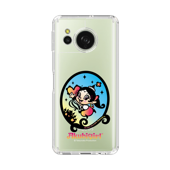 スリムプロテクションケース［ アクビガール - オーバル ］