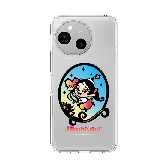 スリムプロテクションケース［ アクビガール - オーバル ］