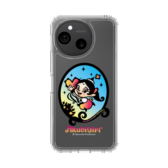 スリムプロテクションケース［ アクビガール - オーバル ］