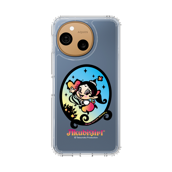 スリムプロテクションケース［ アクビガール - オーバル ］