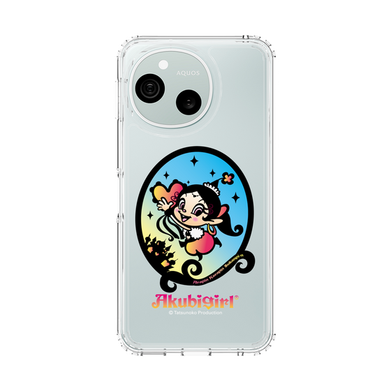 スリムプロテクションケース［ アクビガール - オーバル ］