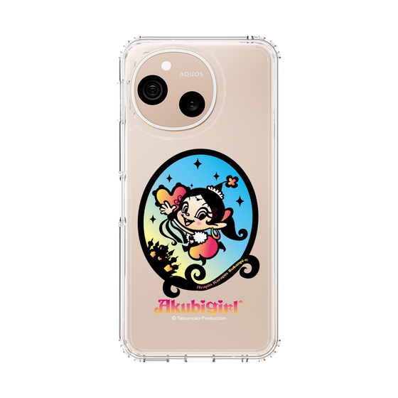 スリムプロテクションケース［ アクビガール - オーバル ］