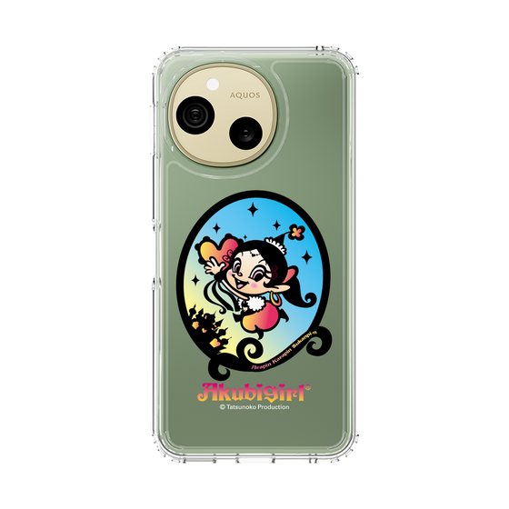 スリムプロテクションケース［ アクビガール - オーバル ］