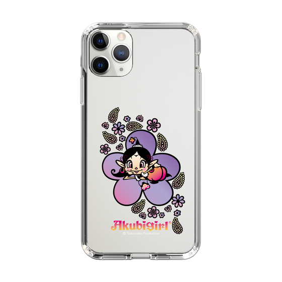 スリムプロテクションケース［ アクビガール - フラワー ］