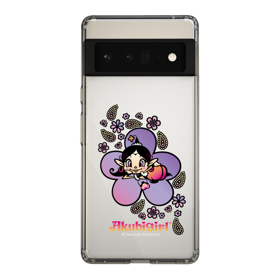 スリムプロテクションケース［ アクビガール - フラワー ］
