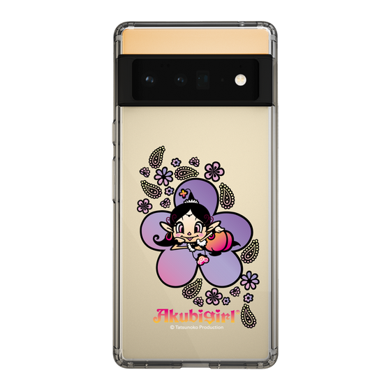 スリムプロテクションケース［ アクビガール - フラワー ］