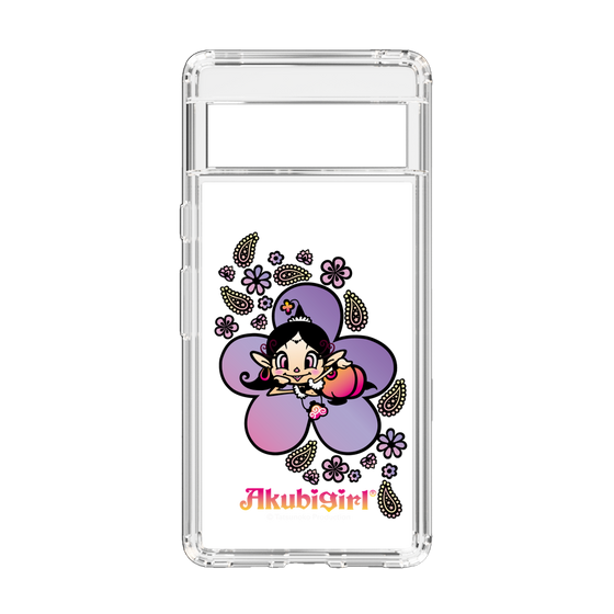 スリムプロテクションケース［ アクビガール - フラワー ］