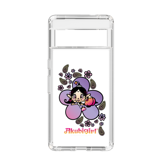 スリムプロテクションケース［ アクビガール - フラワー ］