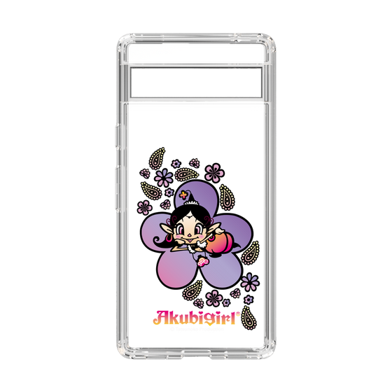 スリムプロテクションケース［ アクビガール - フラワー ］