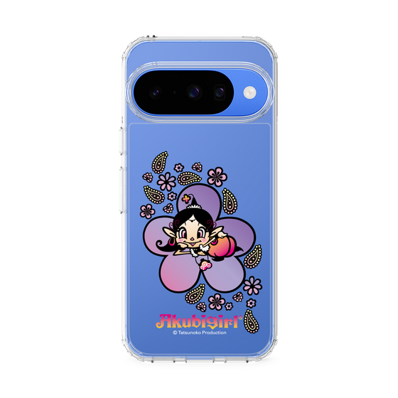 スリムプロテクションケース［ アクビガール - フラワー ］