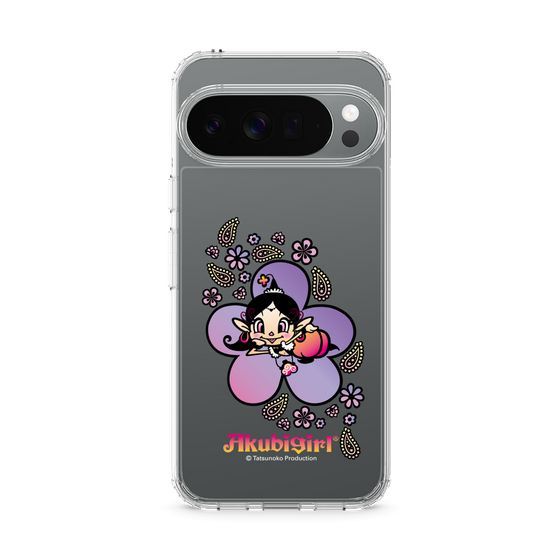 スリムプロテクションケース［ アクビガール - フラワー ］