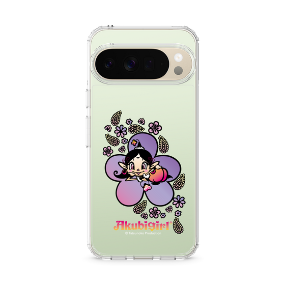 スリムプロテクションケース［ アクビガール - フラワー ］