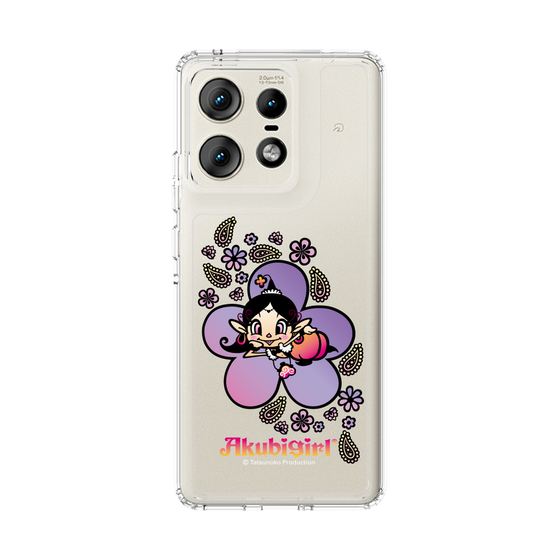 スリムプロテクションケース［ アクビガール - フラワー ］