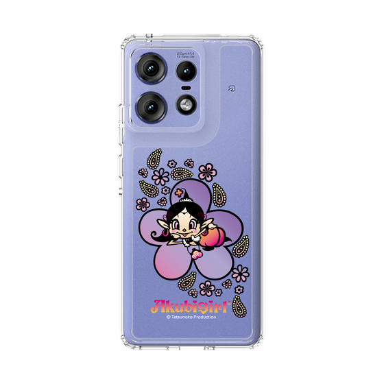 スリムプロテクションケース［ アクビガール - フラワー ］