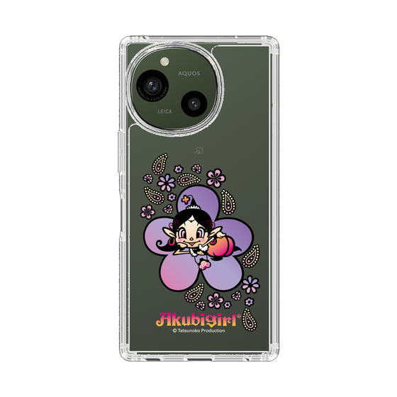 スリムプロテクションケース［ アクビガール - フラワー ］