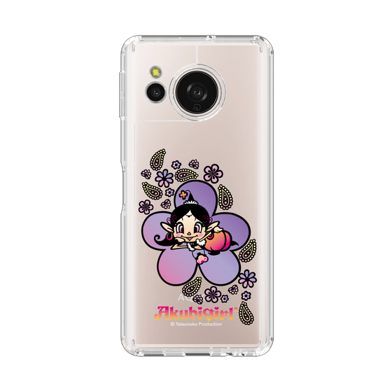 スリムプロテクションケース［ アクビガール - フラワー ］