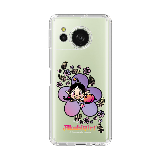 スリムプロテクションケース［ アクビガール - フラワー ］