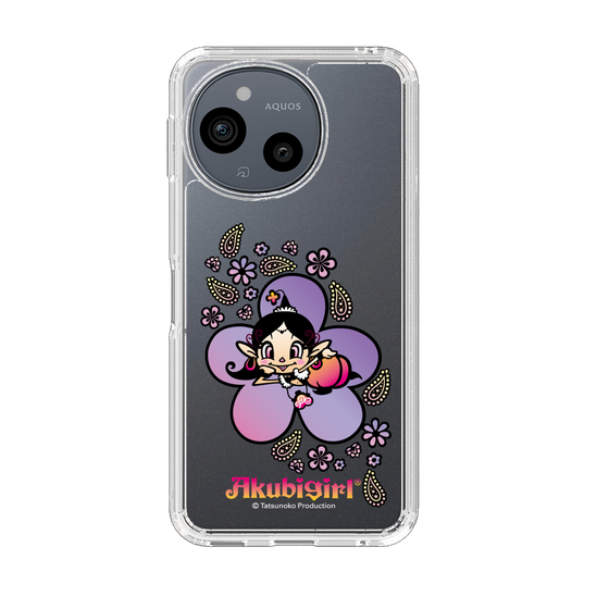 スリムプロテクションケース［ アクビガール - フラワー ］
