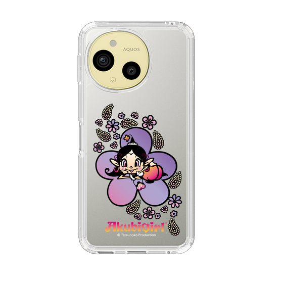 スリムプロテクションケース［ アクビガール - フラワー ］