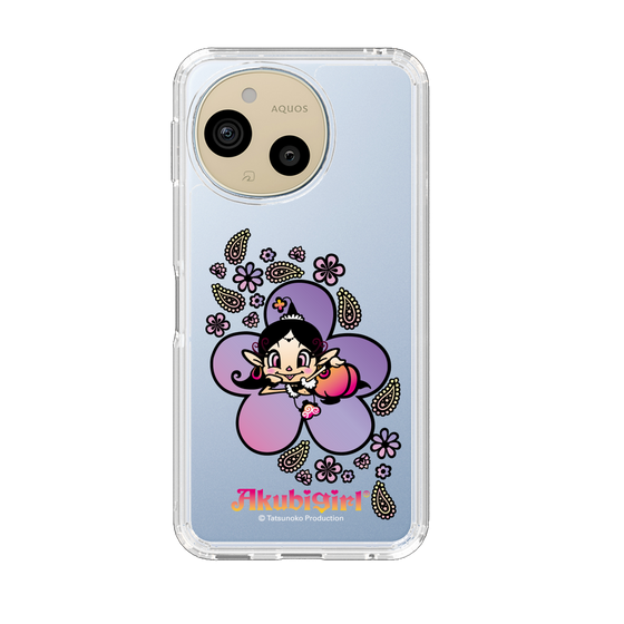 スリムプロテクションケース［ アクビガール - フラワー ］