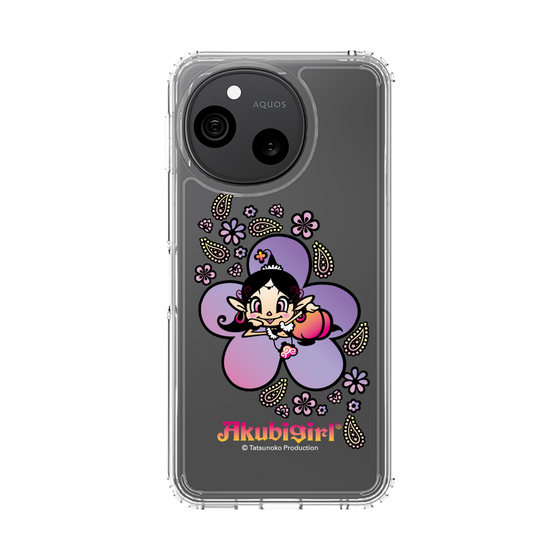 スリムプロテクションケース［ アクビガール - フラワー ］