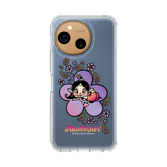 スリムプロテクションケース［ アクビガール - フラワー ］