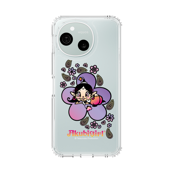 スリムプロテクションケース［ アクビガール - フラワー ］