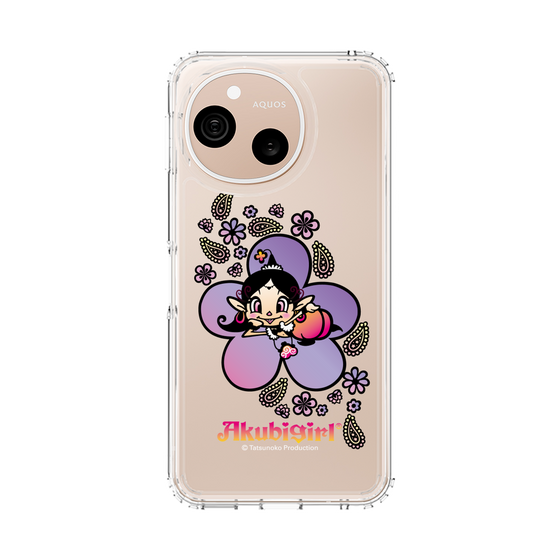 スリムプロテクションケース［ アクビガール - フラワー ］