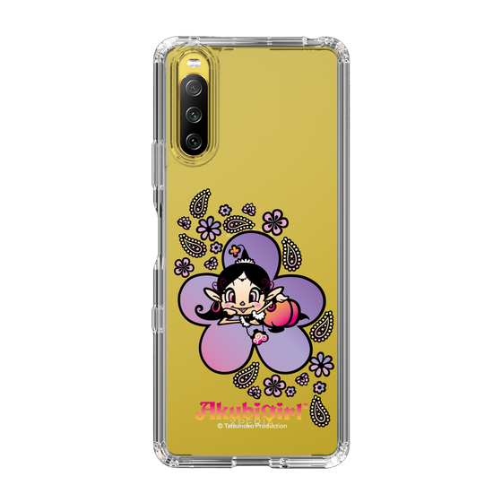 スリムプロテクションケース［ アクビガール - フラワー ］