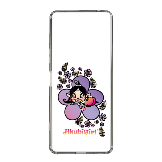 スリムプロテクションケース［ アクビガール - フラワー ］