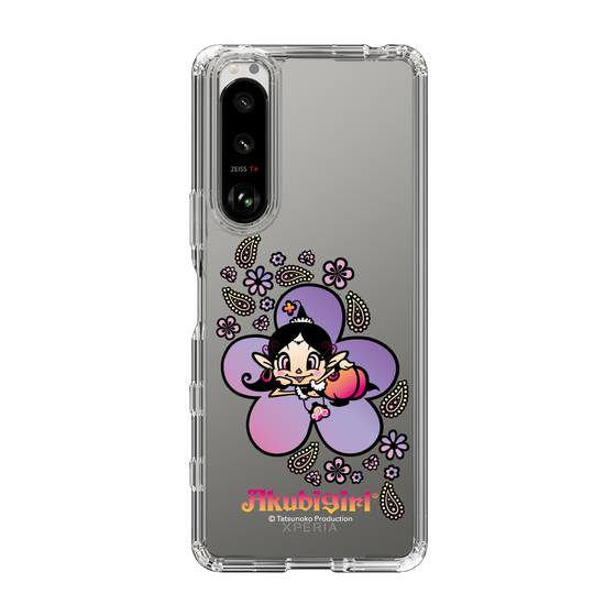 スリムプロテクションケース［ アクビガール - フラワー ］