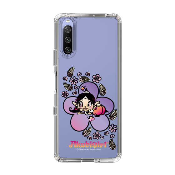 スリムプロテクションケース［ アクビガール - フラワー ］