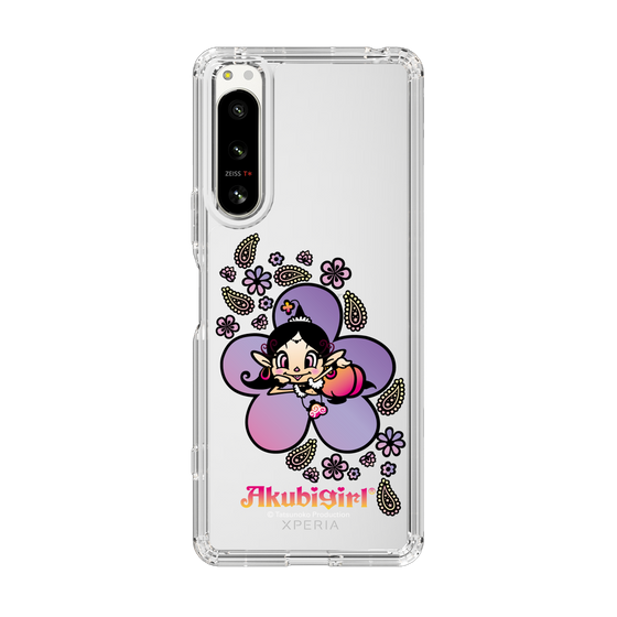 スリムプロテクションケース［ アクビガール - フラワー ］