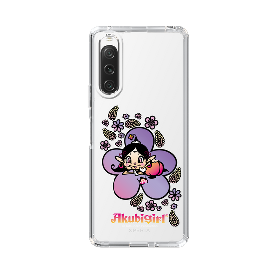スリムプロテクションケース［ アクビガール - フラワー ］