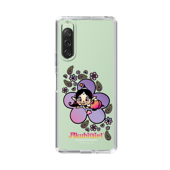 スリムプロテクションケース［ アクビガール - フラワー ］