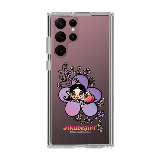 スリムプロテクションケース［ アクビガール - フラワー ］