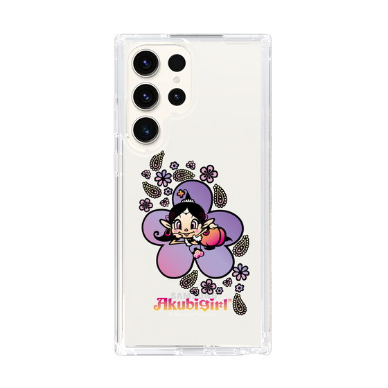 スリムプロテクションケース［ アクビガール - フラワー ］