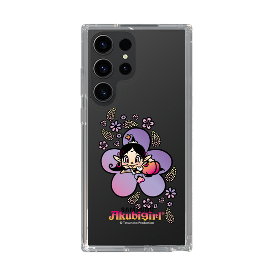 スリムプロテクションケース［ アクビガール - フラワー ］
